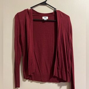 Burgundy cardigan